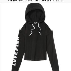 NWOT shoulder hoodie and shorts set